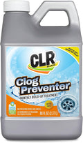 CLR Brands® Clog Preventer Clear Pipes and Drains Monthly Drain Build Up Remover Helps Degrade Sources of Clogs to Keep Drains Flowing Smoothly Safe on All Pipes and Drains - 80 Ounce Bottle