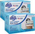 Earth Breeze Fabric Softener Dryer Sheets – Fragrance Free Hypoallergenic No Harsh Chemicals Safe for Sensitive Skin – Static Cling &amp Wrinkle Reducer – Gentle Fabric Care – Made in USA (2 Pack)