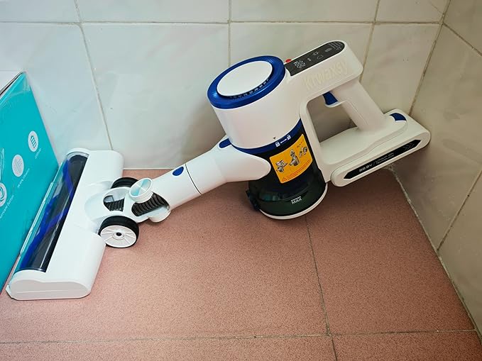 Vacuum Cleaner450W Powerful Suction 50-Min Long Runtime Anti-Tangle Brush Smart LED Display Lightweight Cordless Stick Vacuum Cleaner for Pet Hair Hard Floors Carpet &amp Home