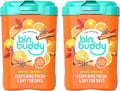 Bin Buddy Spiced Orange Pack of 2 - Leaves Your Bin Fresh and Smelling Great – Suitable for Indoor Kitchen Bathroom Compost Food Waste and Outdoor Wheelie Bins