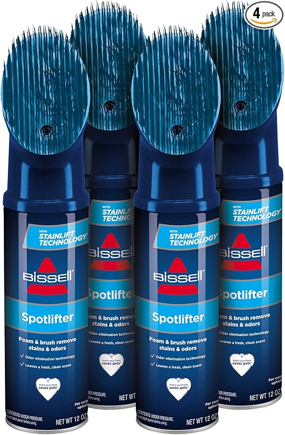Bissell Spot and Stain Fabric and Upholstery Cleaner Brush Head - 4 pack 93519