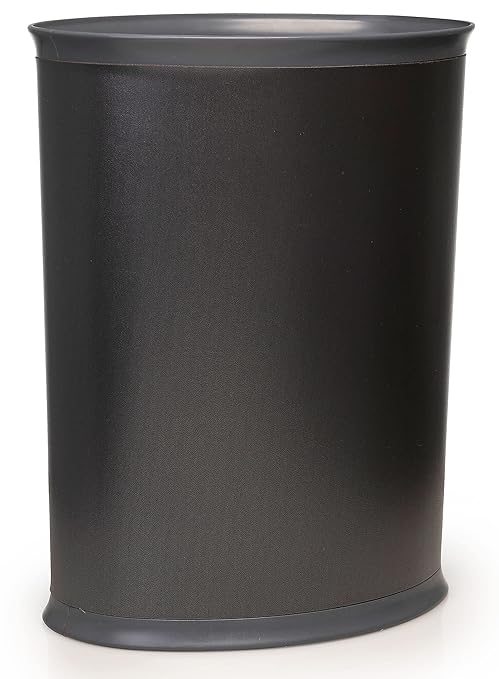 Stephanie Imports Made in USA Silver Platinum 5-Gallon Sleek and Stylish Vinyl Waste Basket (10.25” X 12.5”)