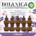 Botanica by Air Wick Plug in Scented Oil Refill 10ct French Lavender and Honey Blossom Air Freshener Eco Friendly Essential Oils
