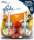 Glade PlugIns Refills Air Freshener Scented Oil for Home and Bathroom Hawaiian Breeze 1.34 Oz 3 Count