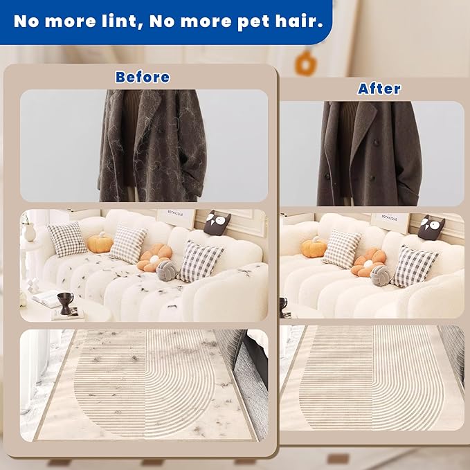 Pet Hair Removal Gloves Reusable Electrostatic Pet Removal Gloves for Cats &amp Dogs Magic Brush Pet Hair Remover Tool for Couch CarpetLaundrySofa(2 PK)