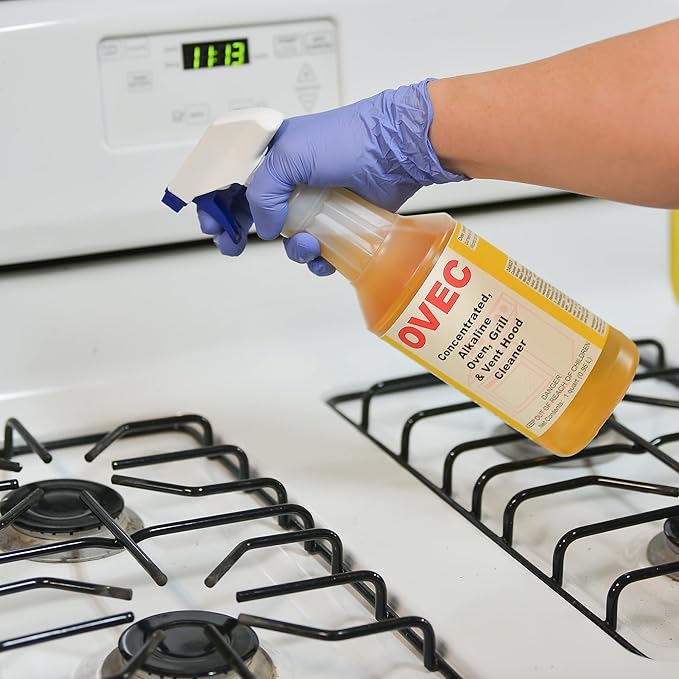 Detco-OVEC - Industrial Oven &amp Grill cleaner for Restaurant and Commercial Kitchen Equipment. Removes burned on oils &amp grease (12)