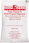Stera Sheen Fryer Cleaner 24 x 6 oz. Pkts Stera Red Label Food Grade Fryer Cleaning Powder Fryer Boil Out Easy Use Portion Packets
