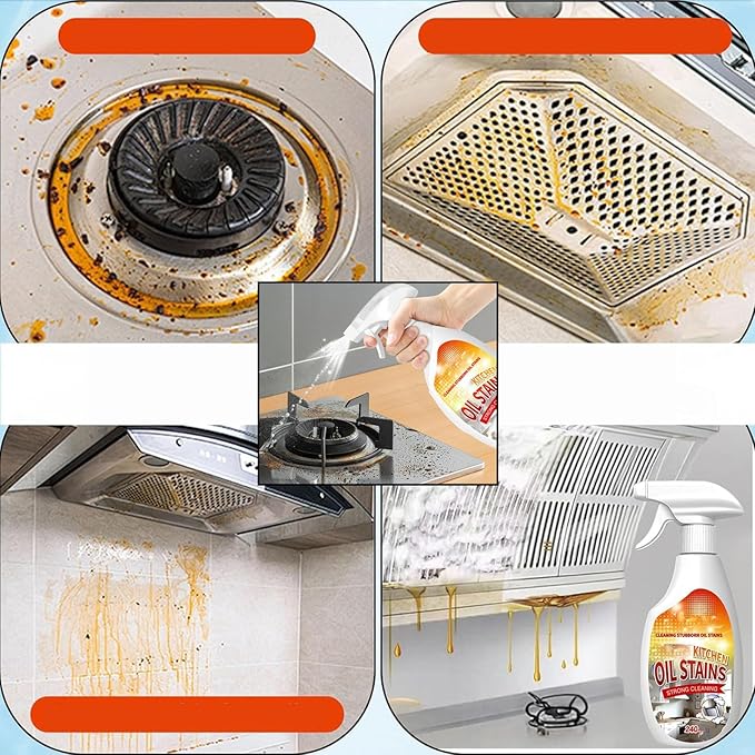 Clean Kitchens Up Oil Stains Spray Fiell Heavy-Duty Kitchen Degreaser Foam Cleaner Spray Multi Functiona Foam Kitchen Cleaner Sprays Degreaser Cleaner Heavy Duty (3PCS)
