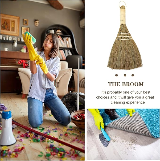 6pcs Small Whisk Broom for Desktop Cleaning Portable Dust Brush for Kitchen Office and Home Use Lightweight Dustpan Included