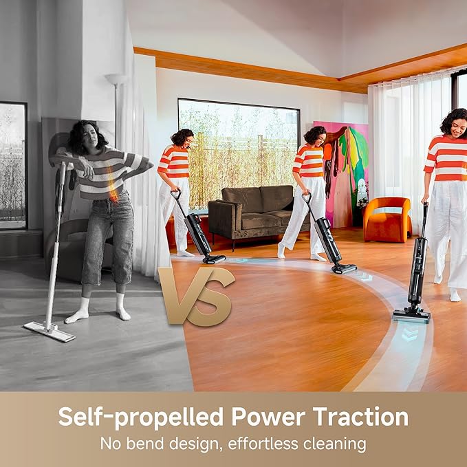 DREAME G10 Combo Wet Dry Vacuum Cleaner Floor Cleaner Mop 2-in-1 Cordless Vacuum for Multi-Surface Up to 50 Mins Runtime One-Step Self Cleaning Lightweight for Hard Floor