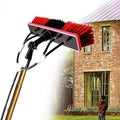 Window Cleaning Telescopic Pole Telescopic Window Cleaning Brush Window Washing Kit with Extension Pole Extendable Solar Panel Cleaning Brush Water Fed Pole (Size : 24FT/7.2m)