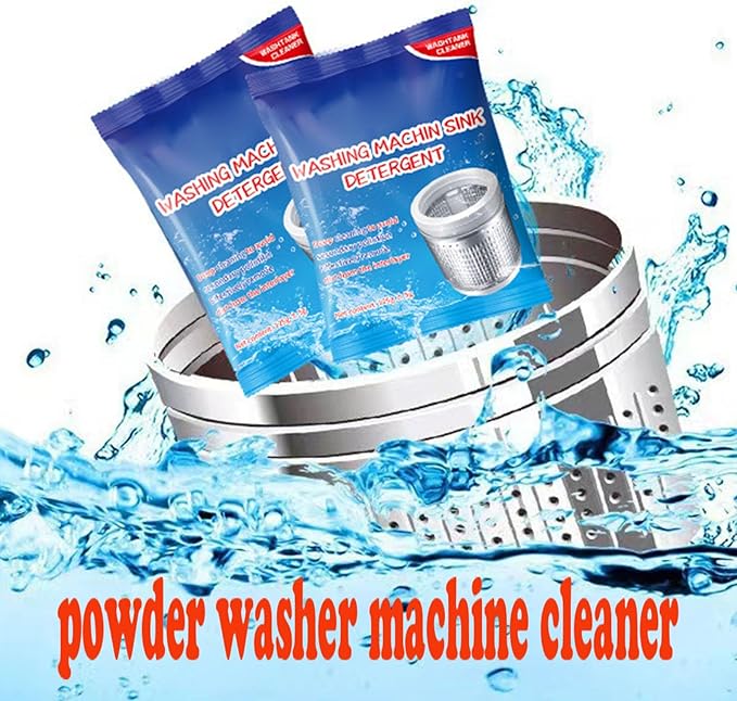 Powerful Stain Remover Washer Tank CleanerPowder Washing Machine CleanerTop Load and Front Load WashersDescaler for DrumTub &amp All Internal Parts (8PCS)