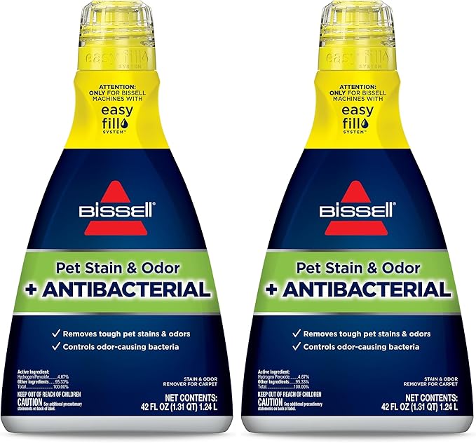 Bissell Pet Stain &amp Odor plus Antibacterial 2 in 1 Carpet Formula(Pack of 2)