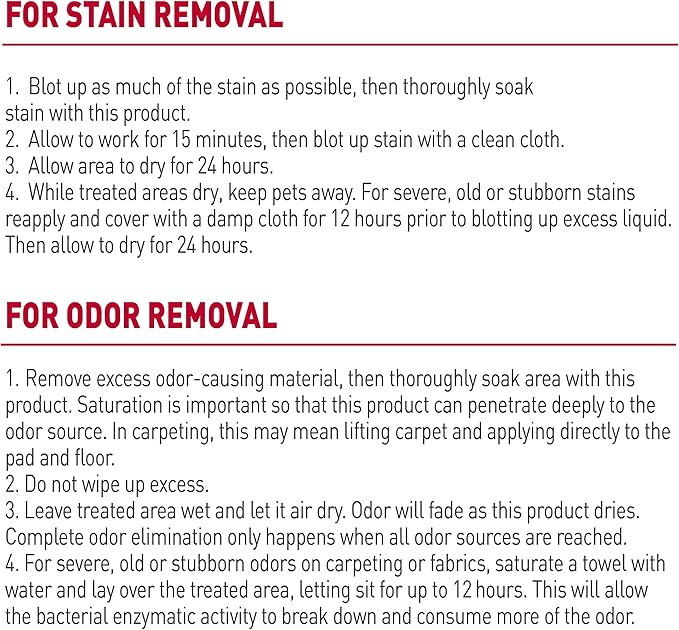 Nature's Miracle Dog Stain and Odor Remover Everyday Mess Enzymatic Formula Melon Burst Scent 32 oz