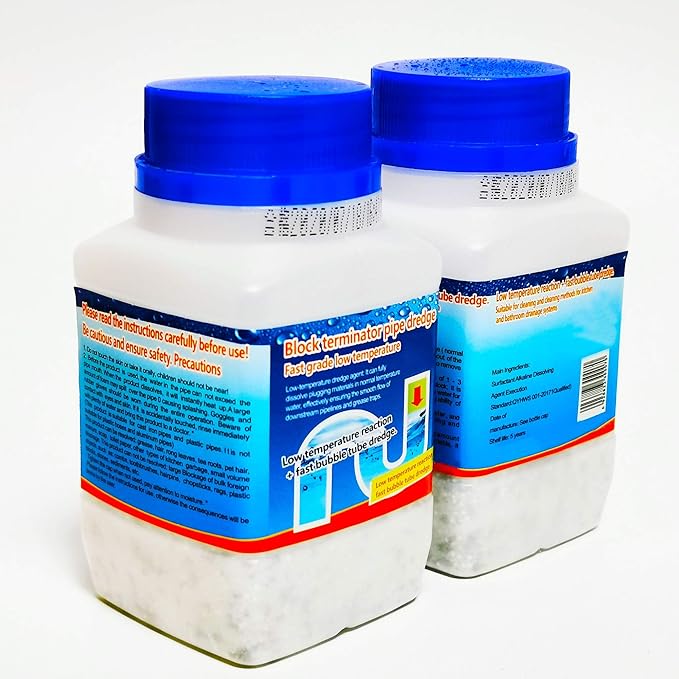 Pipe Dredge Deodorant Quick Foaming Bubble Bombs Toilet Pipe Cleaners Strength Pipe Dredge Powder for Kitchen Bathroom Sink and Drain