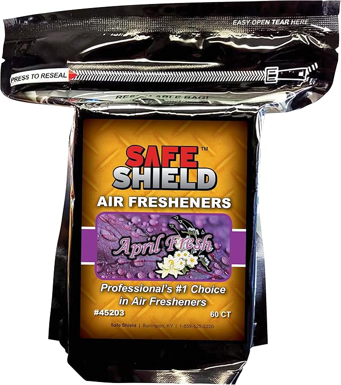 Generic April Fresh Scented Air Freshener Pads - Long-Lasting Fragrance Pads for Car Interiors - 1-1/2 × 3 Compact Size - Fresh and Floral Aroma for Eliminating Stale Odors - Pack of 60