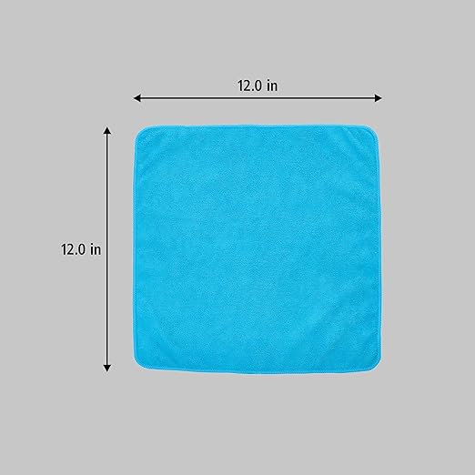 Rubbermaid Commercial Products HYGEN r-40 Recycled Microfiber Cloths 12 X 12 Blue 24-Pack Durable Lint-Free Wet-Dry Cleaning for Home Applianes Cars Custodial Spaces Housekeeping Glass