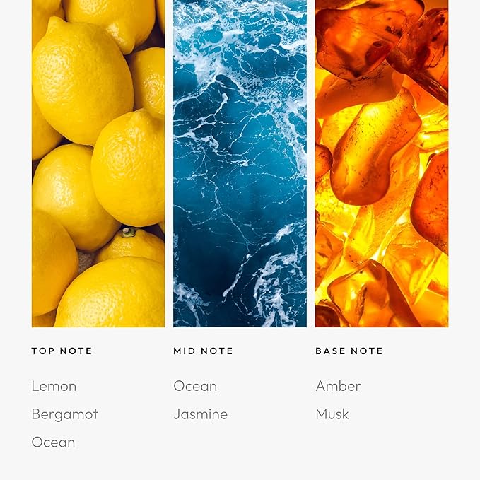 Aroma360 - Escapade Fragrance Oil Scent - Luxury Aromatherapy Scent Diffuser Oil - Hints of Lemon Ocean Bergamot &amp Fragrant Jasmine - for Essential Oil Diffusers - for Home &amp Office - 120mL