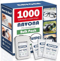 Navona Pre Moistened Lens Wipes for Eyeglasses - 1000 Count Individually Glasses Cleaner WipesNo ScratchNo Streak Eyeglass Cleaning Wipes for ScreenPhoneLaptopSunglasses