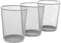 12L White Trash can Waste Basket for Office