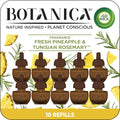 Botanica by Air Wick Plug in Scented Oil Refill 10ct Fresh Pineapple and Tunisian Rosemary Essential Oils Air Freshener Eco Friendly