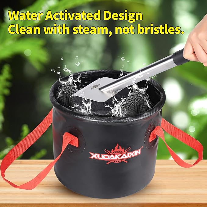 Grill Brush Bristle Free(Only Replaceable Cleaning Head No Grill Brush)-Black