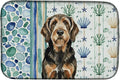 Caroline's Treasures Black and Tan Otterhound Coastal Sea Glass Dish Drying Mat Absorbent Dish Drying Mat Pad for Kitchen Counter Dish Drainer Mat for Countertop 14 x 21 Multicolor
