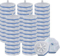 50 Count Toilet Wand Refills for Clorox Upgrade Scrubbing Fiber Cotton Brush Heads Compatible with Clorox Toilet Wand for Bathroom Efficient Cleaning