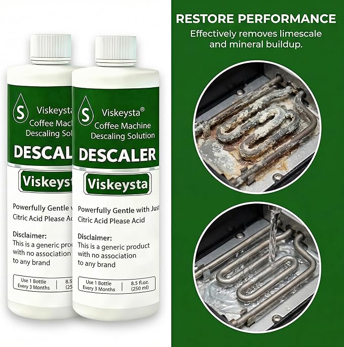 Descaling Solution for Mr. Coffee Machines 2 Bottles (250ml/8.5 fl oz each)