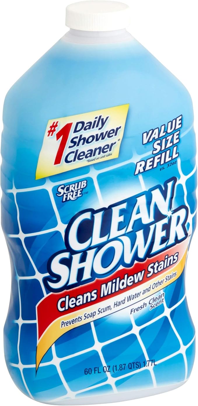 PACK OF 6 - Clean Shower Daily Shower Cleaner Refill 60 fl oz