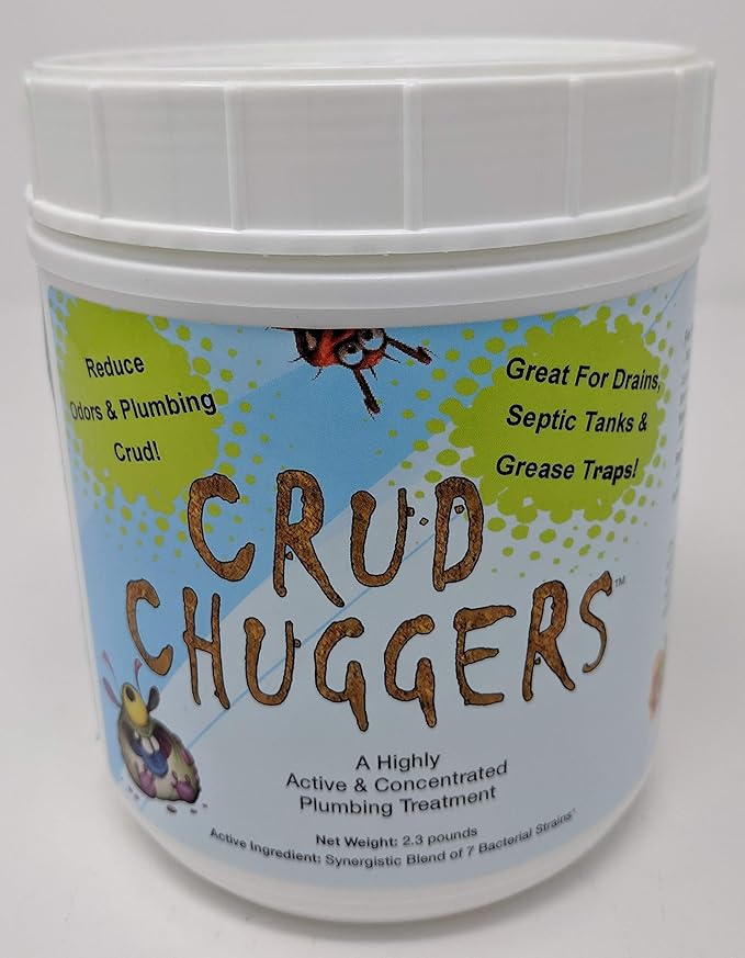 Crud Chuggers 2.3lb Jar Grease Trap &amp Drain Enzyme Treatment