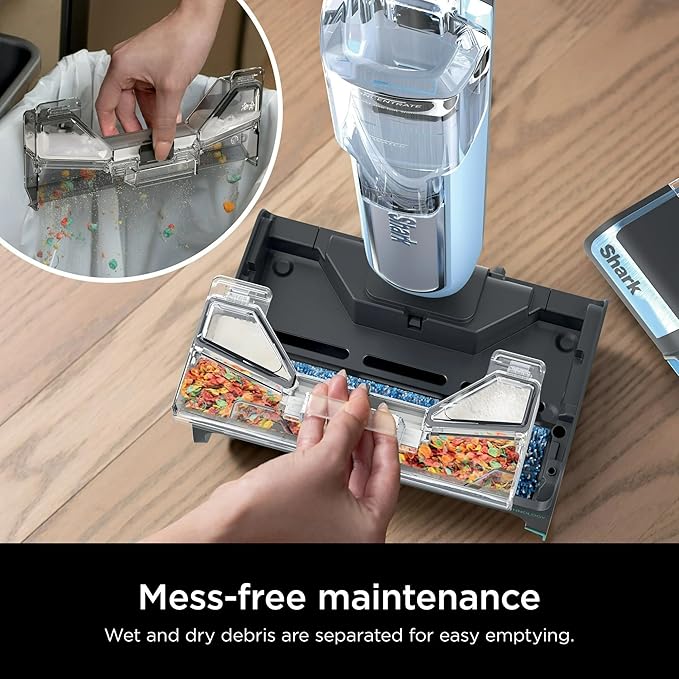 Shark HydroDuo with Dirt-Reveal Technology Cordless Everyday Hard Floor Cleaning System Wet &amp Dry Debris Pickup Mops &amp Scrubs All at Once Hardwood Tile Laminate &amp Stone WW200 (Rene