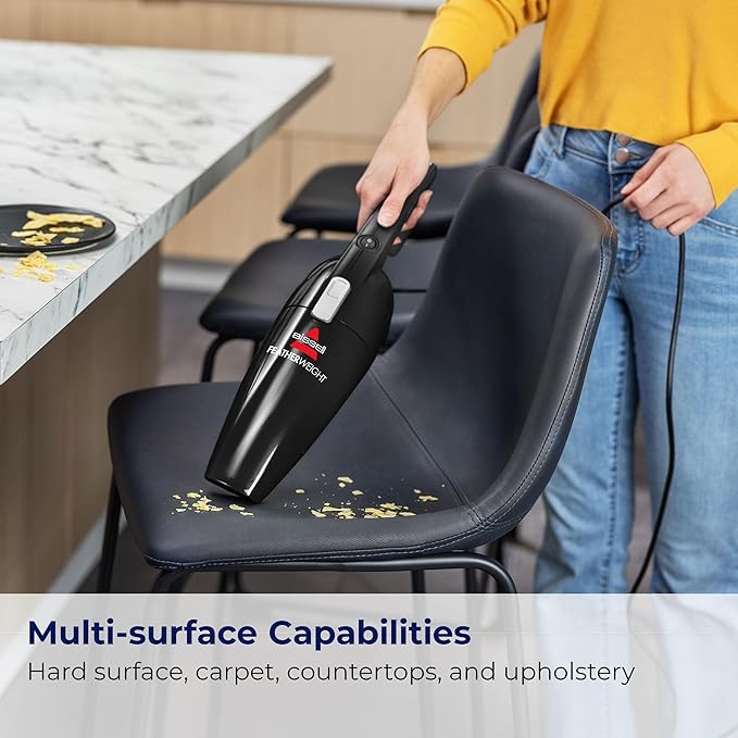 Bissell Featherweight Stick Lightweight Bagless Vacuum with Crevice Tool 2033M Black