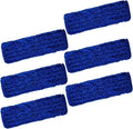 KLEEN HANDLER 6 Pack of 36 Inch Microfiber Dust Mop Large Washable Commercial Mop Head Replacement Sweeper Janitorial Supplies Blue