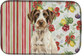 Caroline's Treasures Liver and White German Wirehaired Pointer Vegetables Dish Drying Mat Absorbent Dish Drying Mat Pad for Kitchen Counter Dish Drainer Mat for Countertop 14 x 21 Multicolor