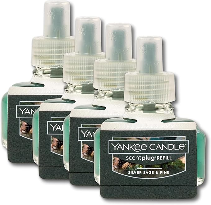 Yankee Candle ScentPlug Refill Silver Sage &amp Pine 1 CT (Pack of 4)