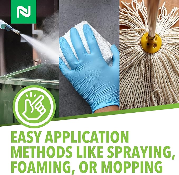 Nisus Bac-Azap Odor Eliminator Ready-to-Use Bio-Sanitization Liquid Neutralizes Organic Waste Odors Safe for Plumbing 14 Oz