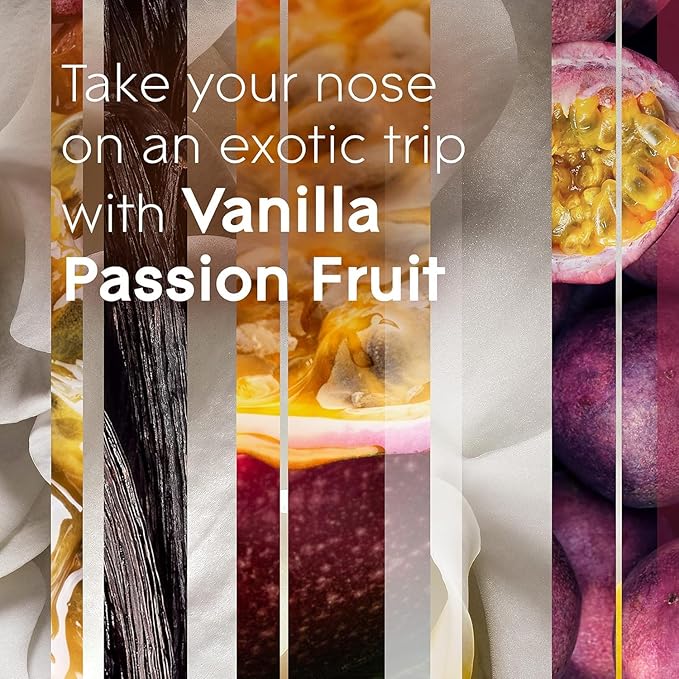 Glade PlugIns Refills Air Freshener Scented and Essential Oils for Home and Bathroom Vanilla Passion Fruit 2.01 Fl Oz 5 Pack