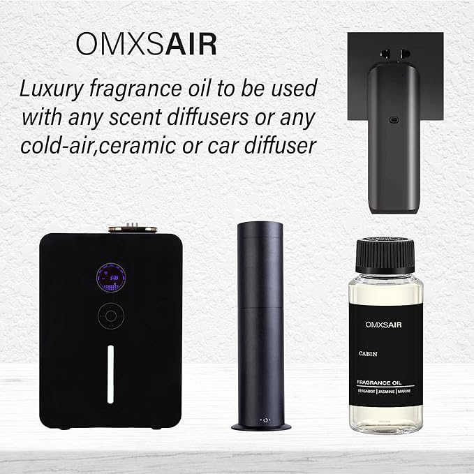 Hotel Diffuser Oil Cabin Inspired by Ritz Carlton 4.1 Fl Oz 120ml - Hotel Fragrance Diffuser Oil &amp Home Luxury Scents - JasmineBergamot &amp Fresh Marine Essential Oils Blend for Aromatherapy Di