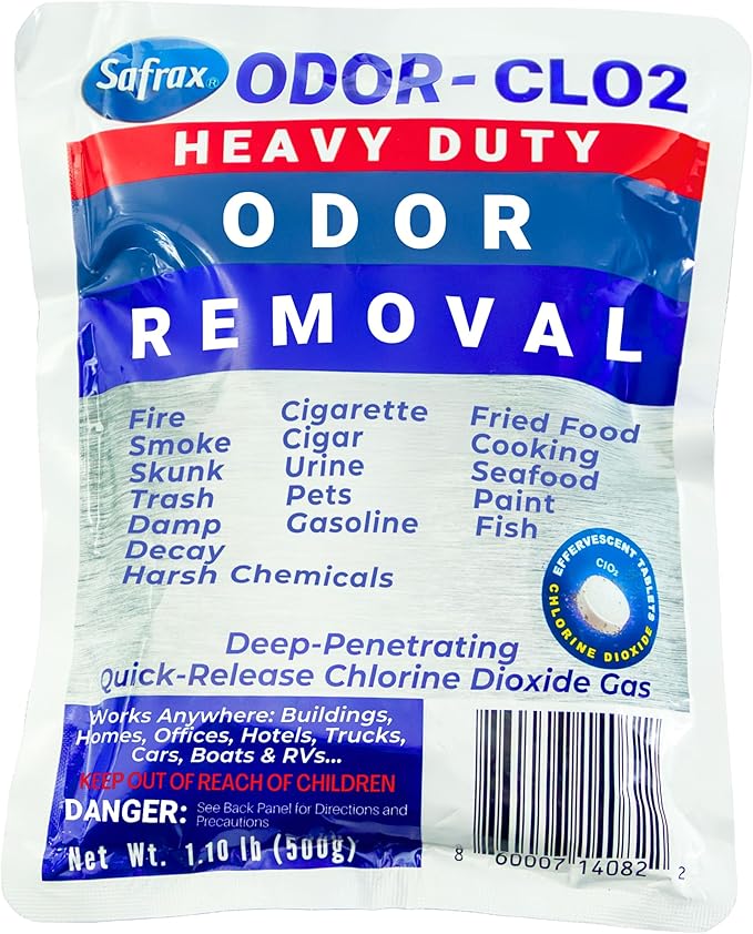 ODOR-CLO2 Chlorine Dioxide Odor Removal - Air Freshener &amp Deodorizer