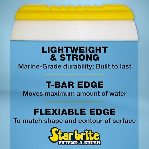 STAR BRITE Boat Blade Silicone Water Squeegee - Extend-A-Brush - 12.5 (040042)