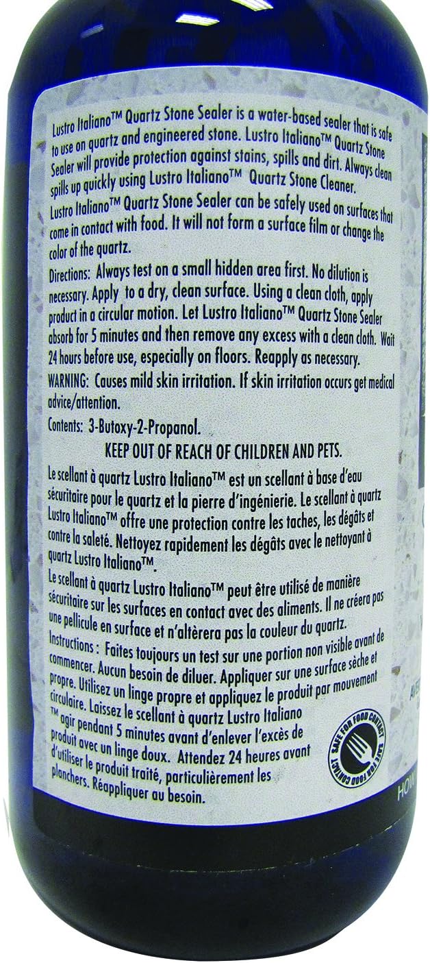 Lustro Italiano Quartz Stone Sealer 16 oz. Blue