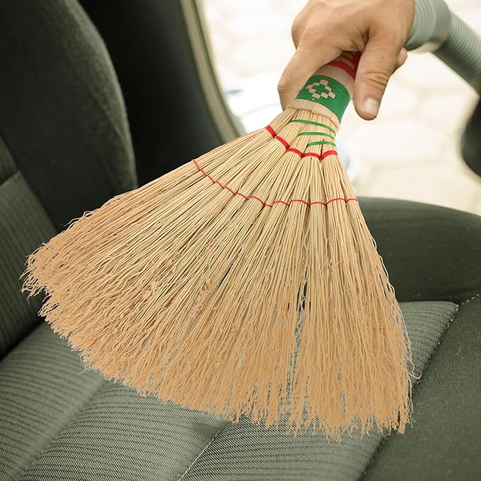 Small Desktop Dust Broom with Short Handle Household Cleaning Broom for Office and Home Use for Sofa Mattress and Vehicle Cleaning