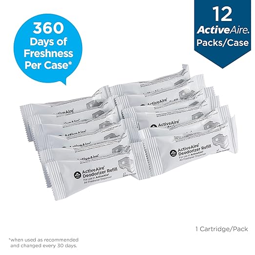 ActiveAire Automated Freshener Dispenser Refill by GP PRO (Georgia-Pacific) Lavender 48252 12 Cartridges Per Case