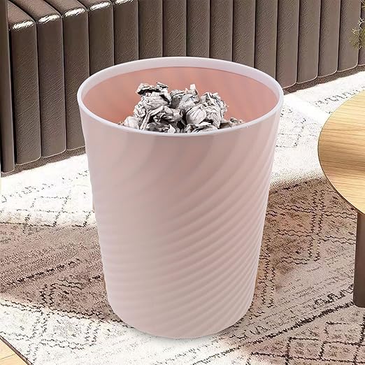 TIDTALEO Small 8L Open Top Bathroom Trash Can Pink Wastebasket for Bedroom Office Kitchen Compact Litter Bin Container for Home Use