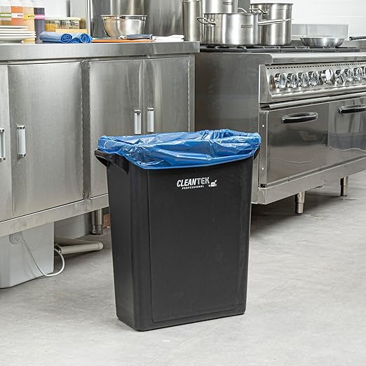 Restaurantware Blue Trash Bags 150 Count 33 Gal 33 x 39 Leakproof Design Heavy-Duty Garbage Bags with Star Seal Bottom and Even Weight-Distribution for Warehouses Parks and Residential Use