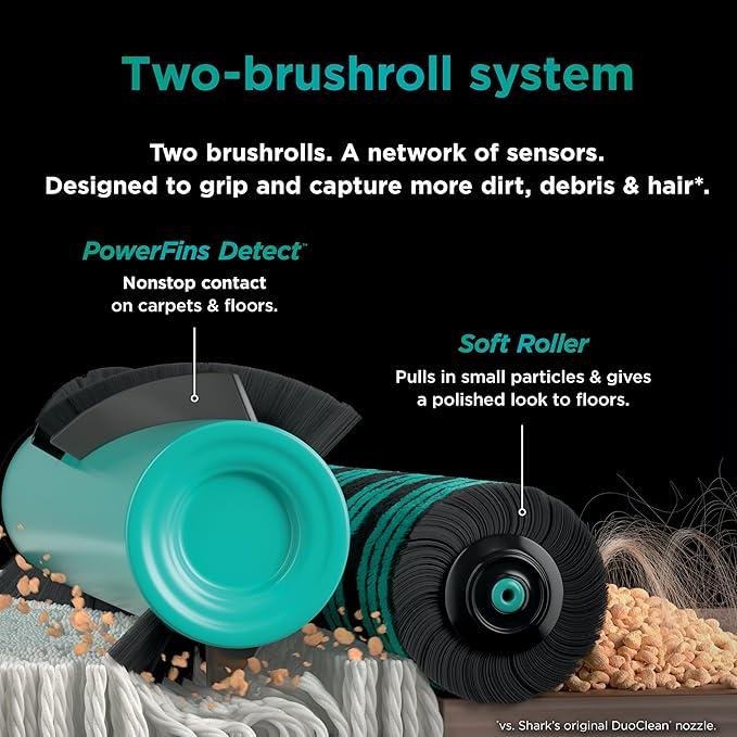 Shark POWERDETECT Ultra-Light Corded Stick Vacuum with DuoClean Technology Self-Cleaning Brushroll for No Hair Wrap Anti-Allergen Complete Seal and Odor Neutralizer Technology HZ4002