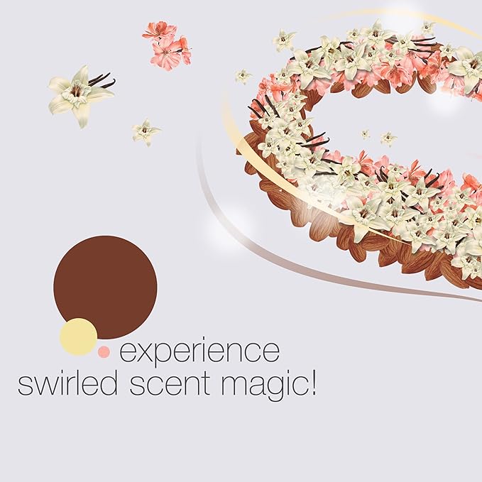 Renuzit Scent Swirls Air Freshener Gel Vanilla Apricot Blossom &amp Almond 7 Ounces (12 Count)