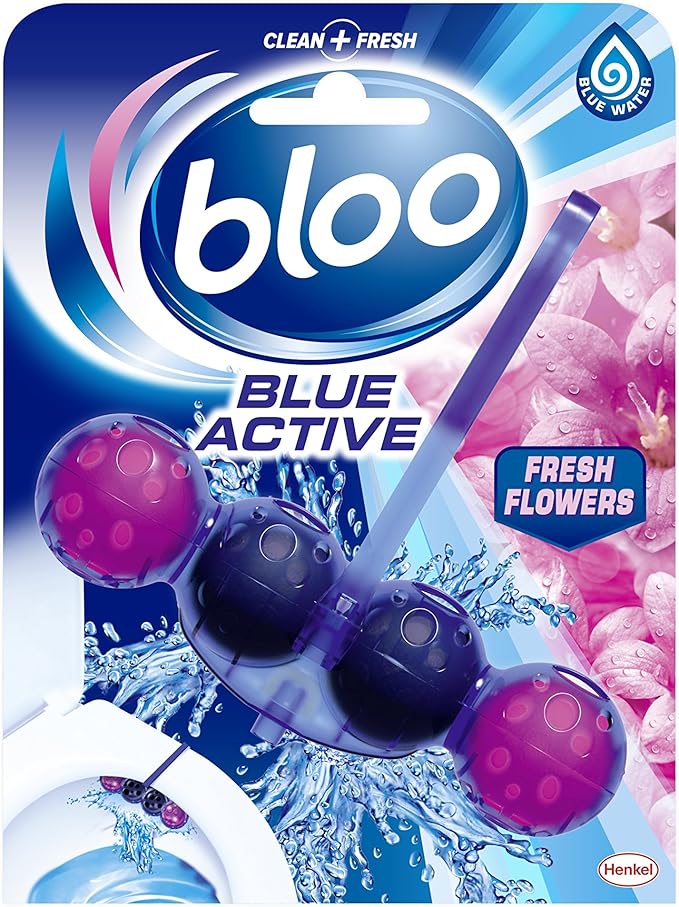 Bloo Solid Toilet Rim Blue Active (Blue 6x50g)