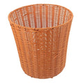 PRETYZOOM Woven Waste Basket Multi-Function Storage for Sundries and Fruits Lightweight and Sturdy Design for Bedroom Kitchen Rustic Imitation Rattan Look Practical Organizer for Clean and